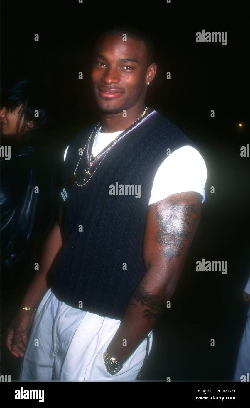 Los Angeles, Kalifornien, USA 26. Februar 1996 Model Tyson Beckford nimmt am Motown Stevie Wonder Event am 26. Februar 1996 in Los Angeles, Kalifornien, USA Teil. Foto von Barry King/Alamy Stockfoto Stockfoto