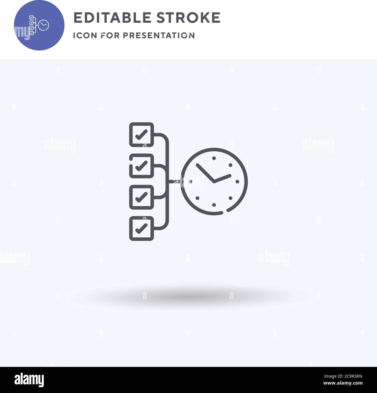 Aufgabe Symbol Vektor, gefüllt flache Zeichen, solide Piktogramm isoliert auf weiß, Logo-Illustration. Tasksymbol für die Präsentation. Stock Vektor