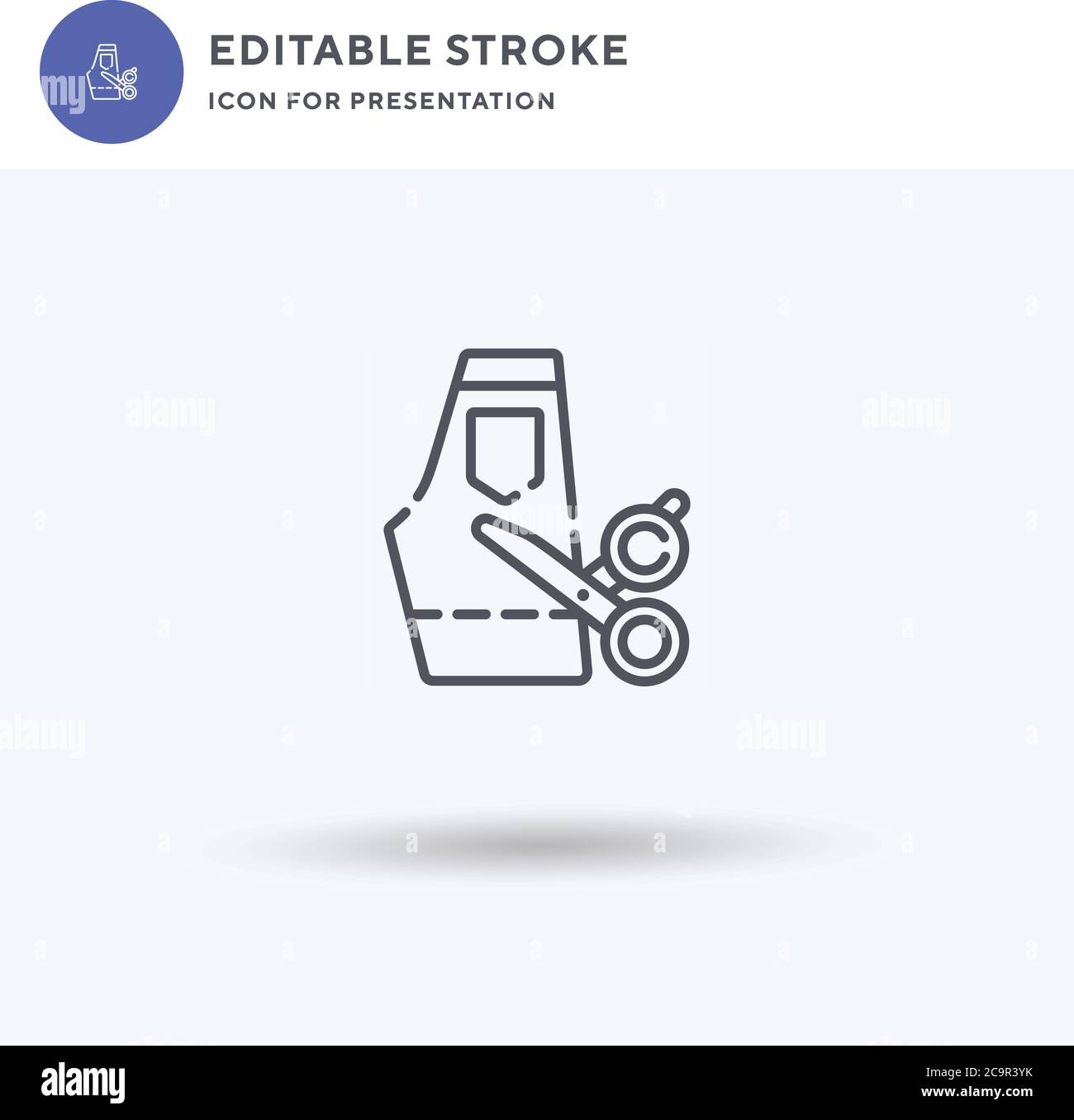 Jeans-Symbolvektor, gefülltes flaches Schild, solides Piktogramm isoliert auf Weiß, Logo-Illustration. Jeans-Ikone für die Präsentation. Stock Vektor