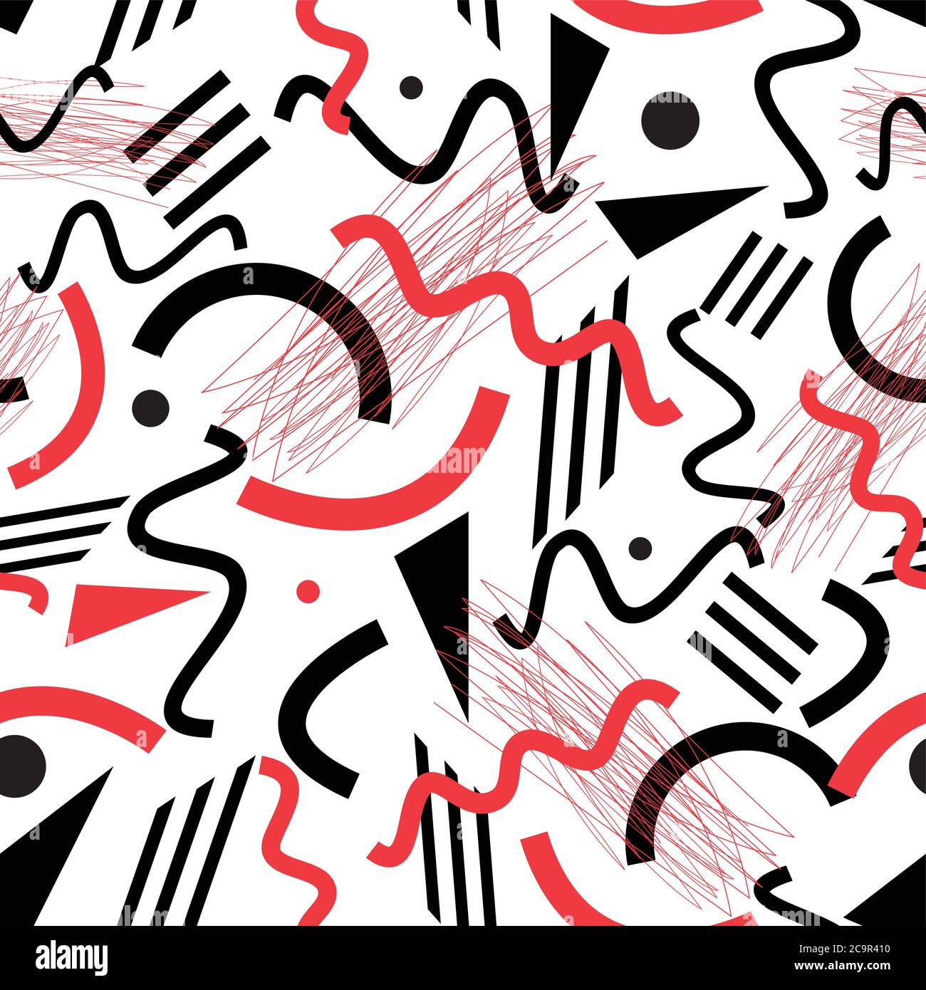 Abstraktes geometrisches nahtloses Muster von geschnittenen Objekten und Formen. Design für Website-Design oder Visitenkarten. Stock Vektor