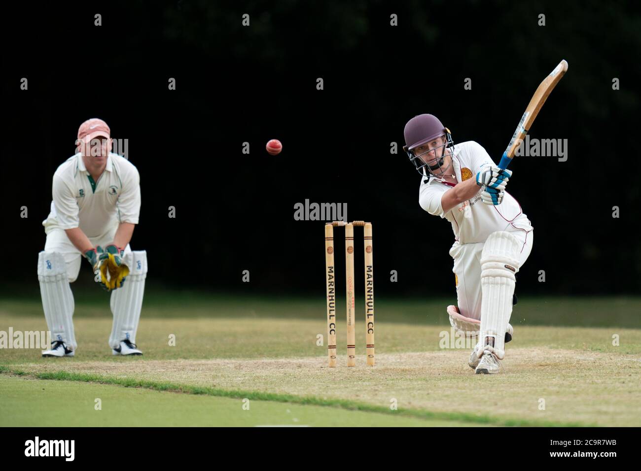 Batsman in Aktion. Obligatorische Gutschrift: Nick Walker/Sport Picture Library Stockfoto