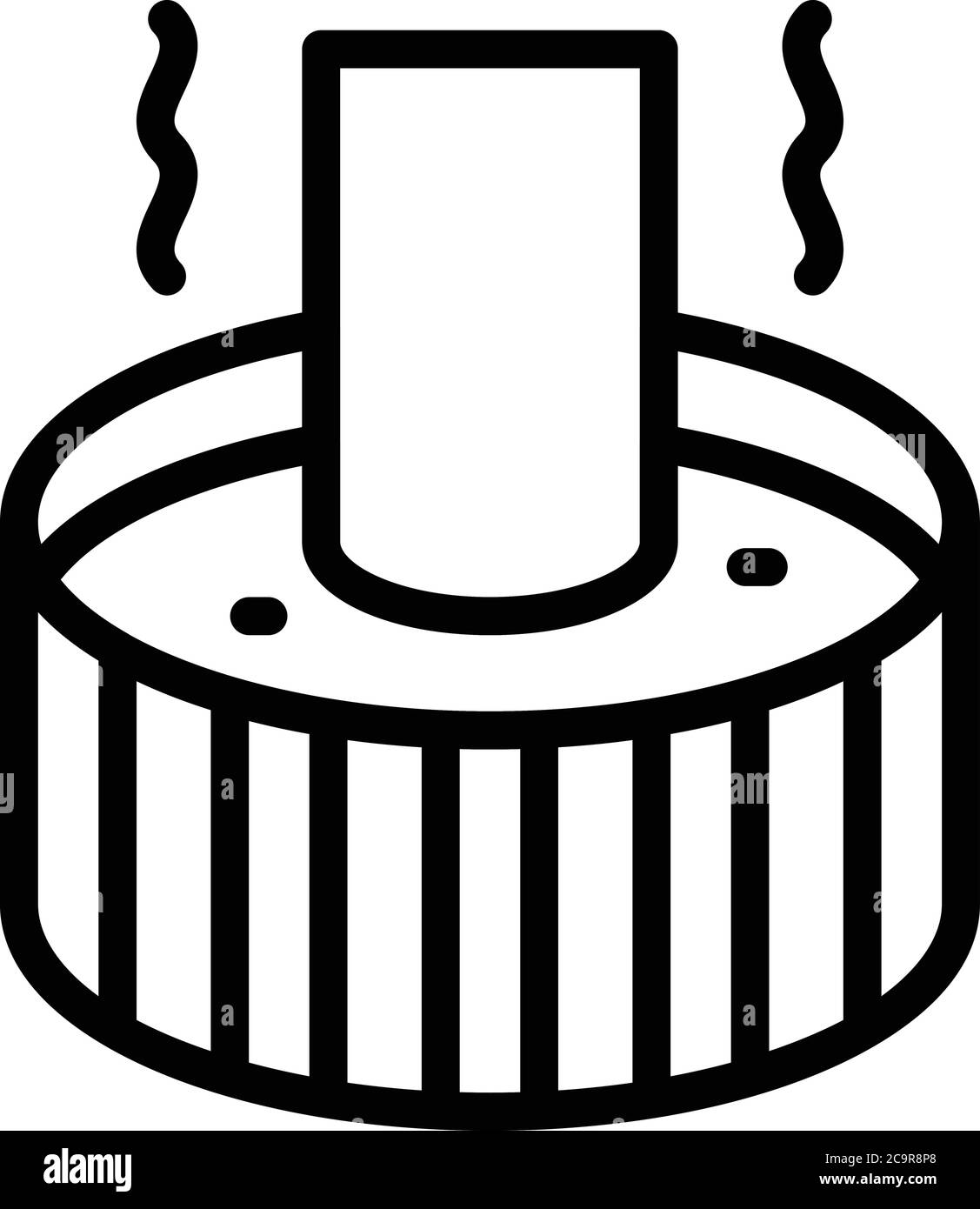 Schmied Wassertopf Symbol, Umriss Stil Stock Vektor