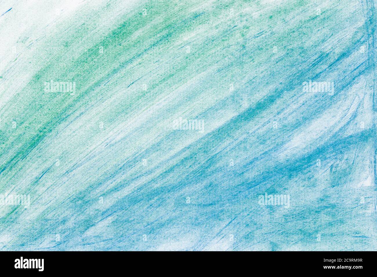 Grün und blau Farbe Pastell Kunst Hintergrund Textur Stockfoto
