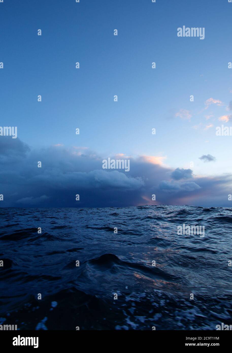 Ozeanlandschaft um Andenes, Andoya Insel, Vesteralen, Norwegen, Skandinavien, Europ Stockfoto