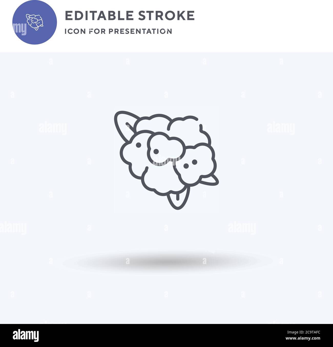 Blumenkohl-Symbolvektor, gefülltes flaches Zeichen, solides Piktogramm isoliert auf Weiß, Logo-Illustration. Blumenkohl-Symbol für die Präsentation. Stock Vektor