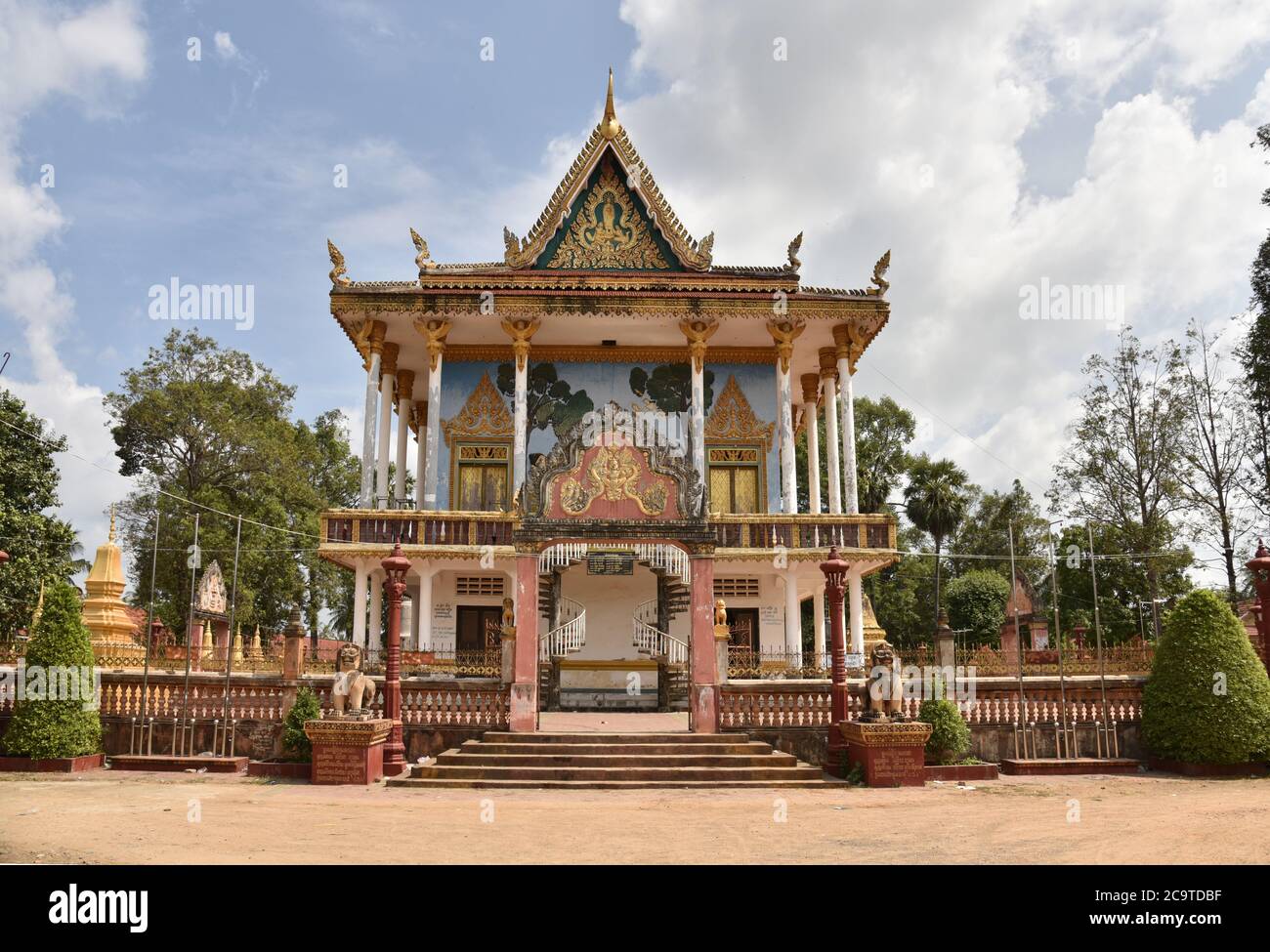 Pagode in Battambang, Kambodscha Stockfoto