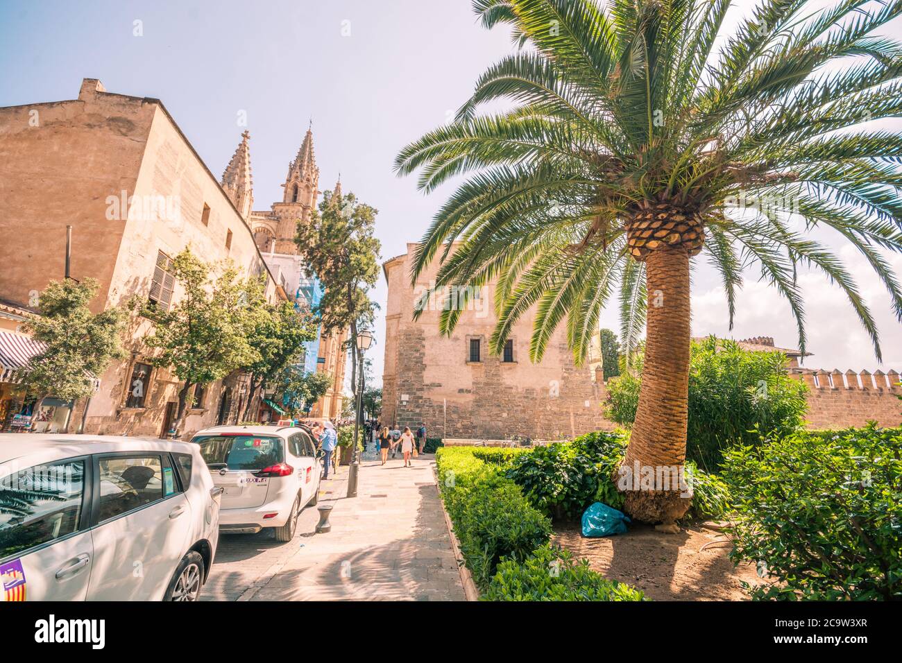 Straßen von Palma de Mallorca. Stockfoto