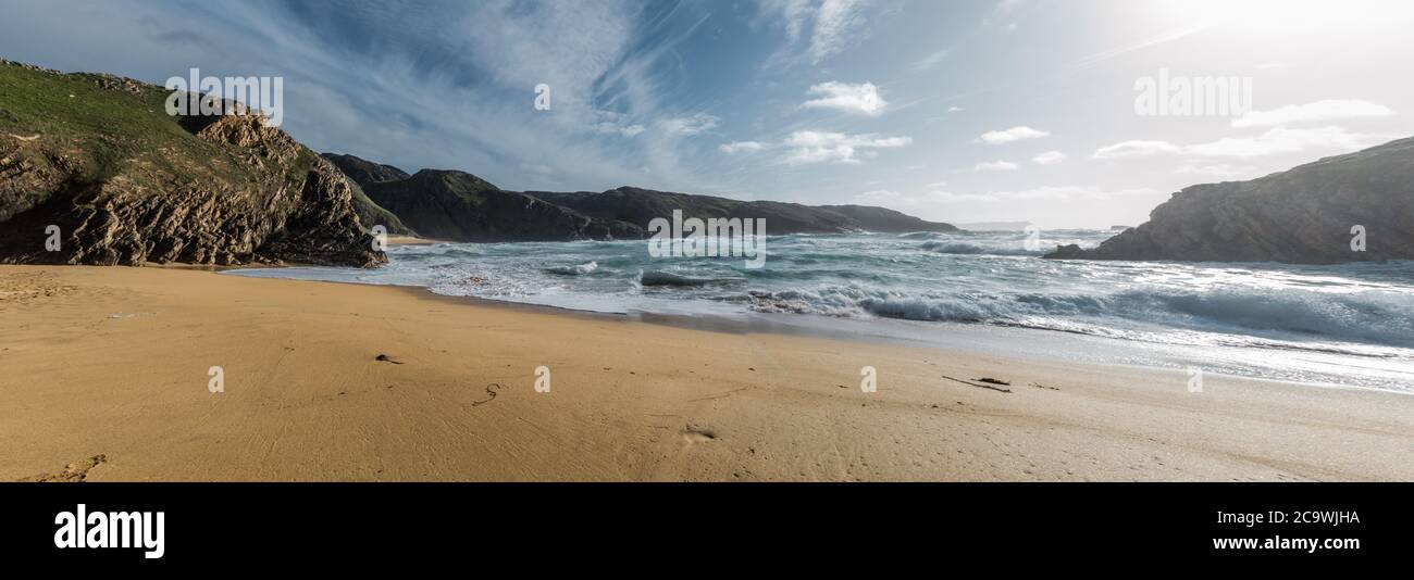 Murder Hole Beach, Boyeeghter Bay, Melmore, Donegal, Irland. Wild Atlantic Way. Stockfoto