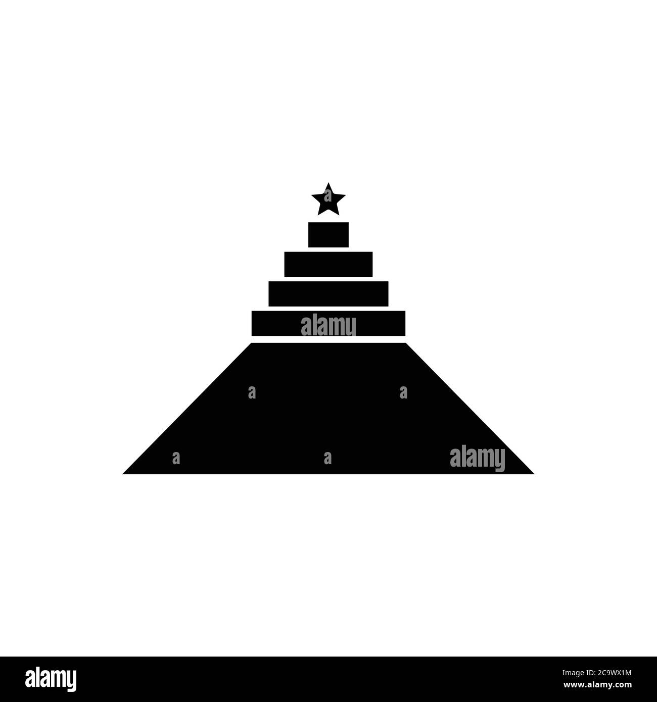 Event roter Teppich Symbolvektor Stock Vektor