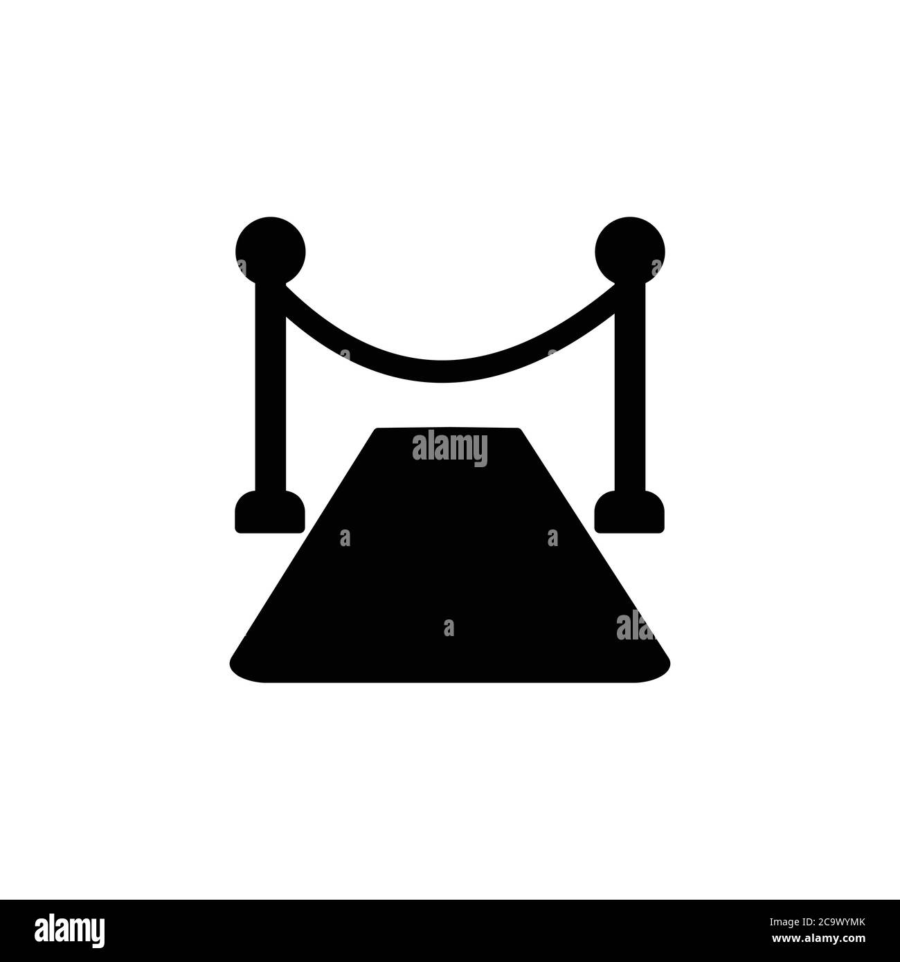 Event roter Teppich Symbolvektor Stock Vektor