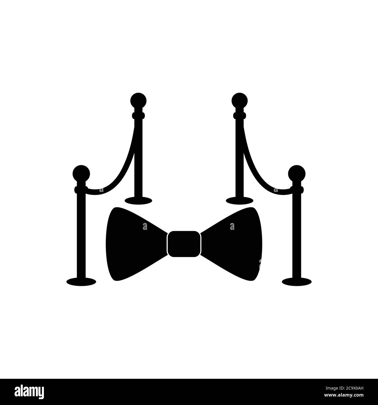 Event roter Teppich Symbolvektor Stock Vektor