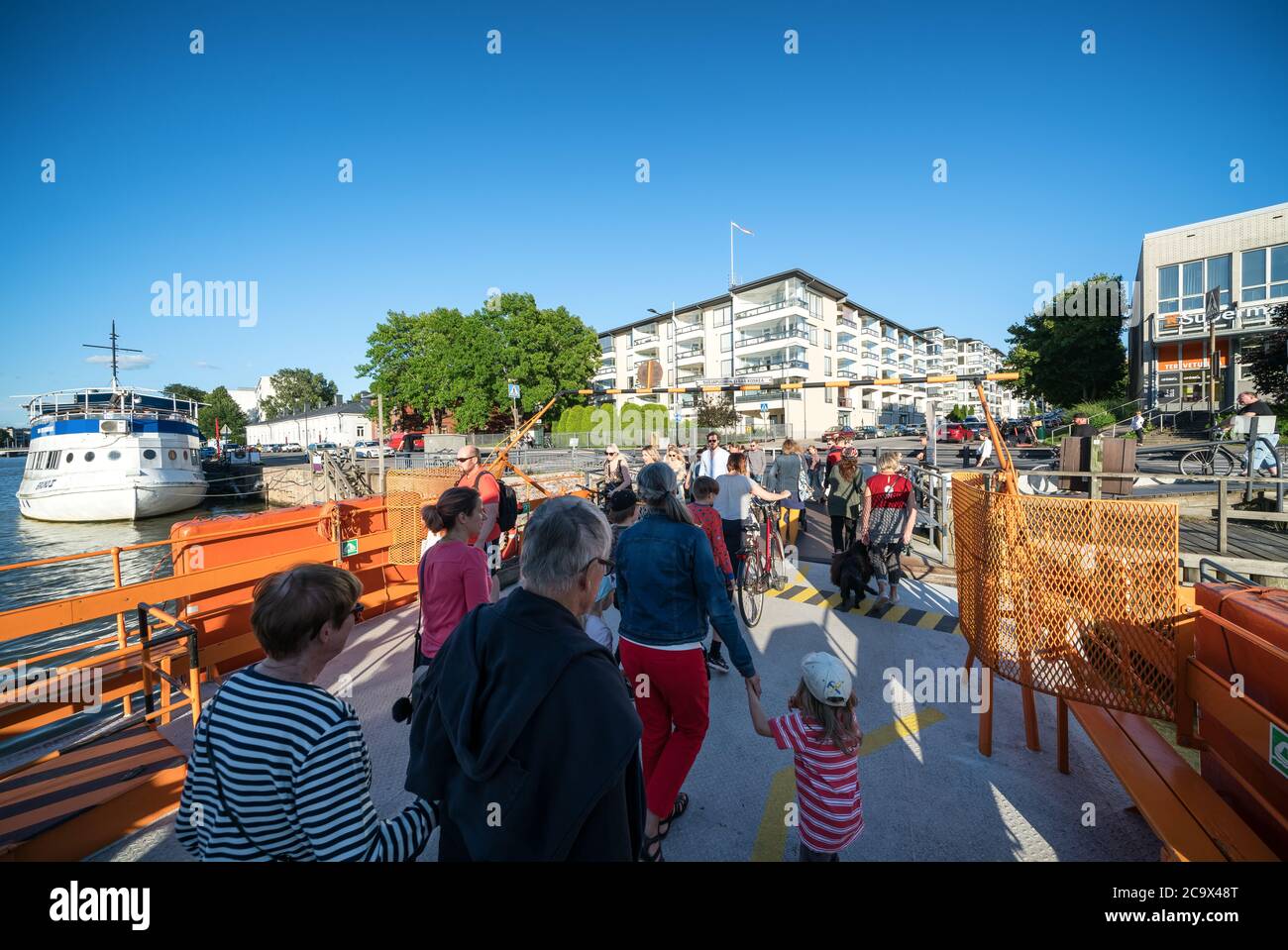 An Bord einer Fähre namens 'Föri' in Turku, Finnland Stockfoto