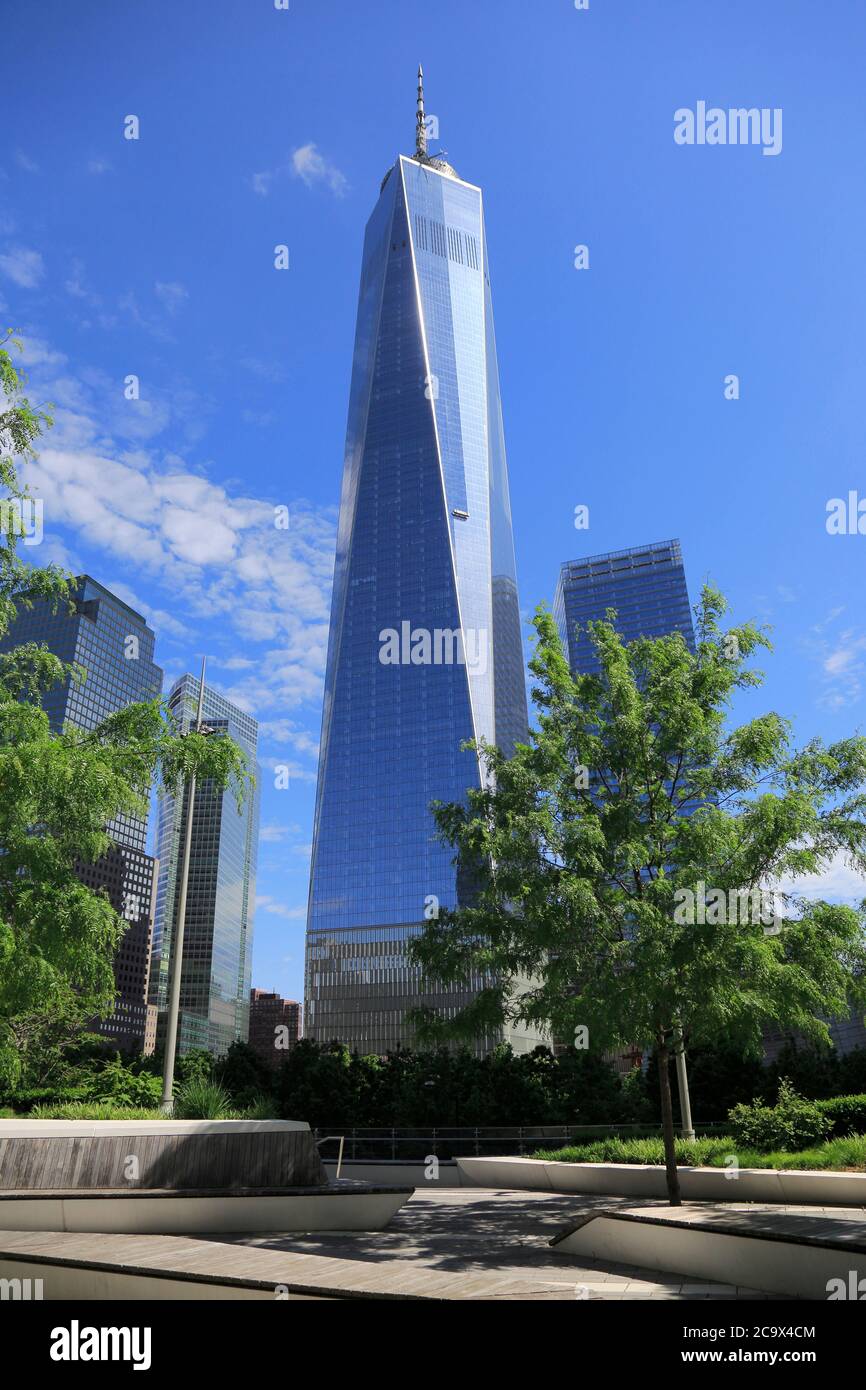 One World Trade Center, Finanzviertel, Manhattan, New York City, USA Stockfoto