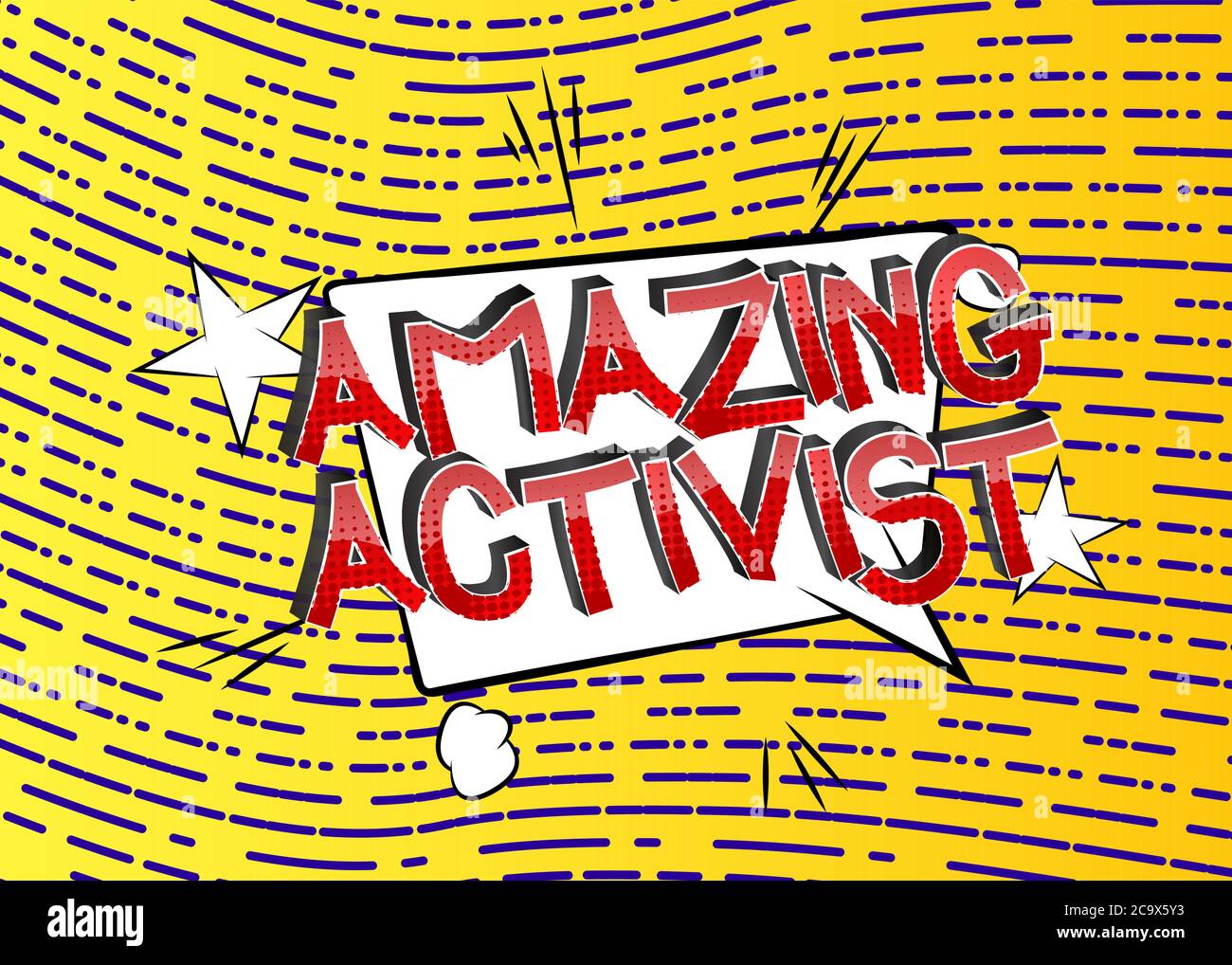 Erstaunlich Comic-Stil Cartoon Wörter auf abstrakten Comics Hintergrund. Stock Vektor