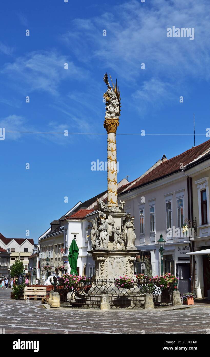Dreifaltigkeitsstatue in Eisenstadt, Österreich Stockfoto