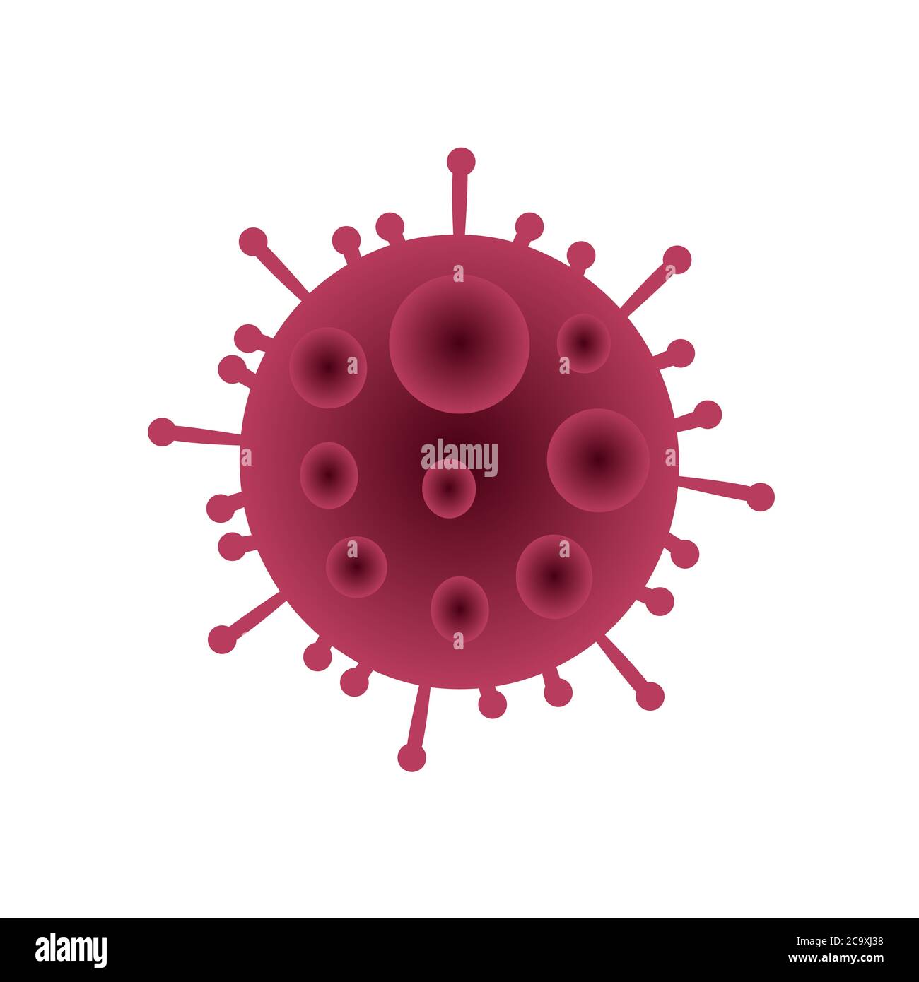 corona Virus Illustrationen Design. Stockfoto