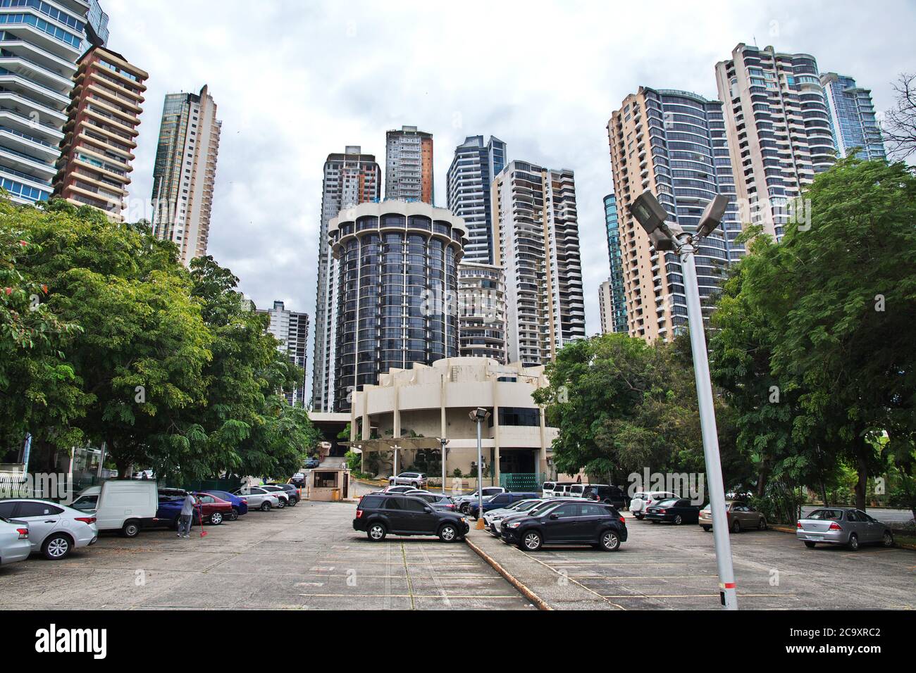 Wolkenkratzer in Punta Paitilla, Panama-Stadt, Mittelamerika Stockfoto