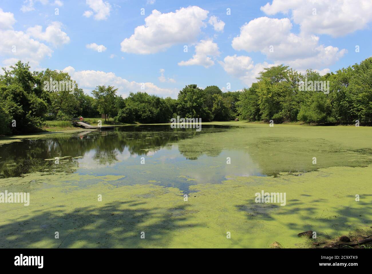 Tolle Familienanlage und Erholungsgebiet im Süden von Columbus Ohio Stockfoto