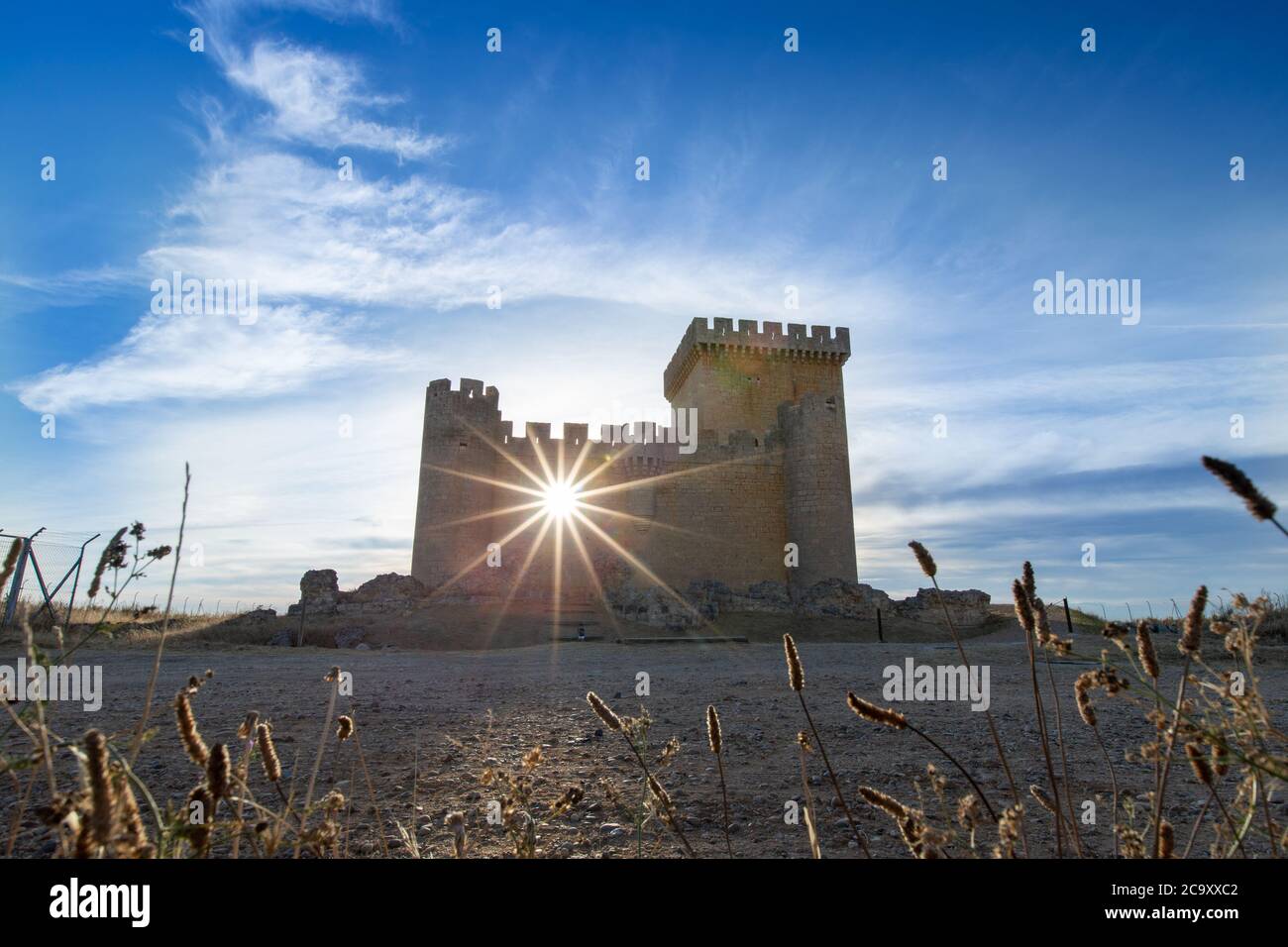 Castillo de Villalonso, Zamora, España Stockfoto