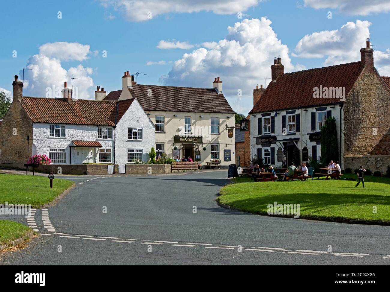 Das Dorf von Norden Newbald, East Yorkshire, England, Großbritannien Stockfoto