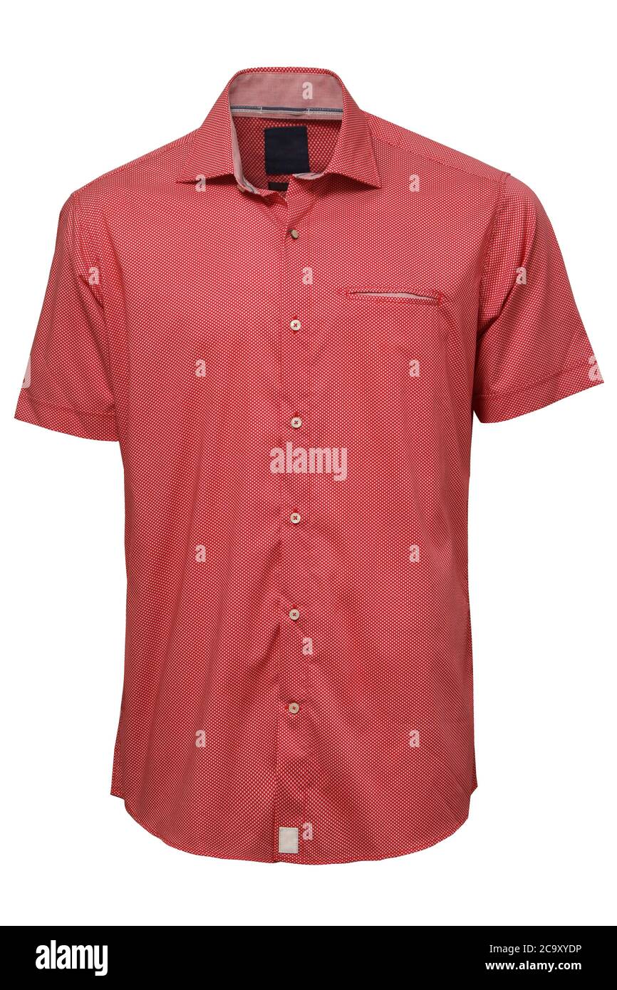 Kurzarm Shirt rot Stockfoto