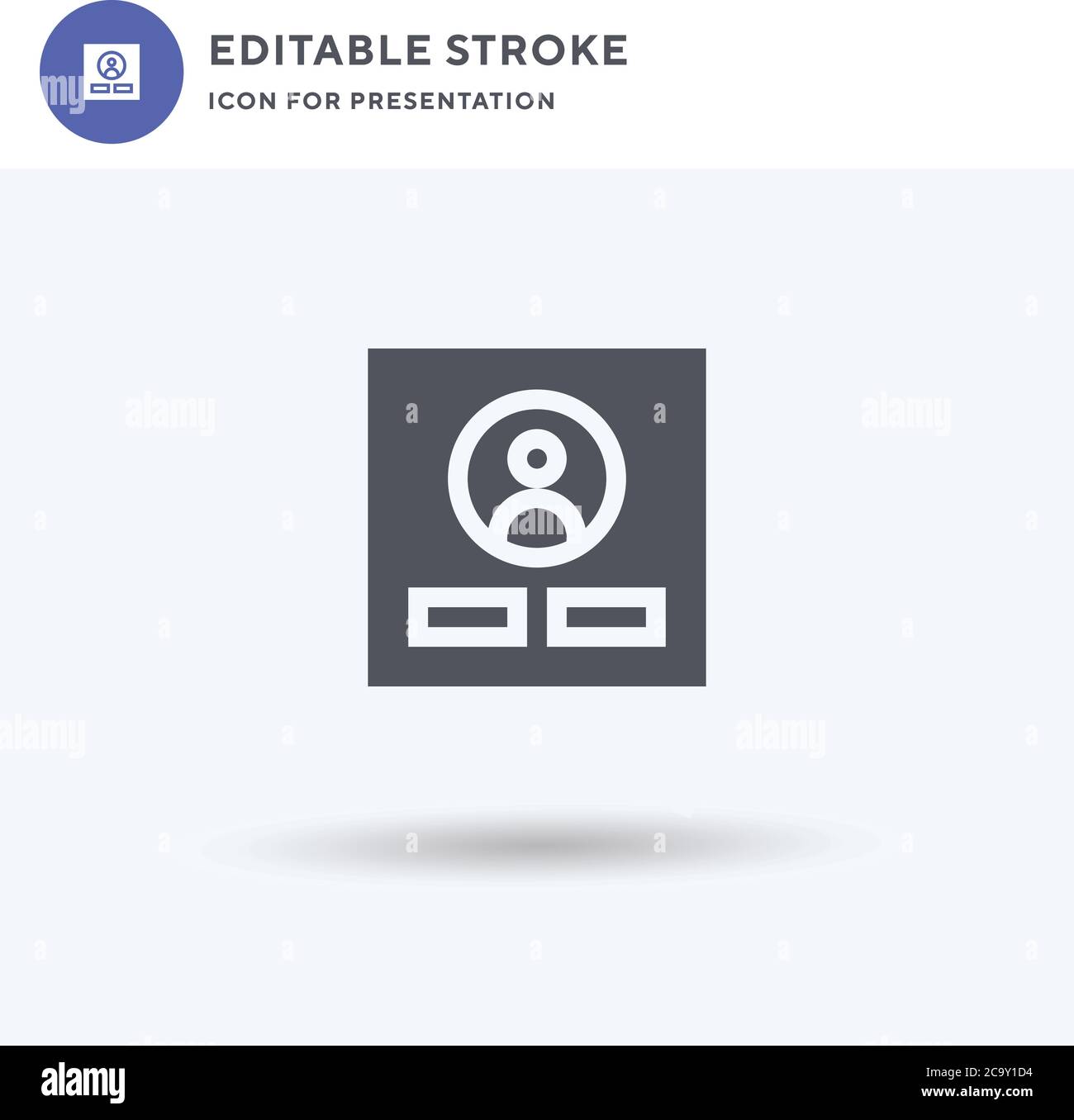 Login Icon Vektor, gefüllt flache Zeichen, solides Piktogramm isoliert auf weiß, Logo Illustration. Anmeldesymbol für die Präsentation. Stock Vektor