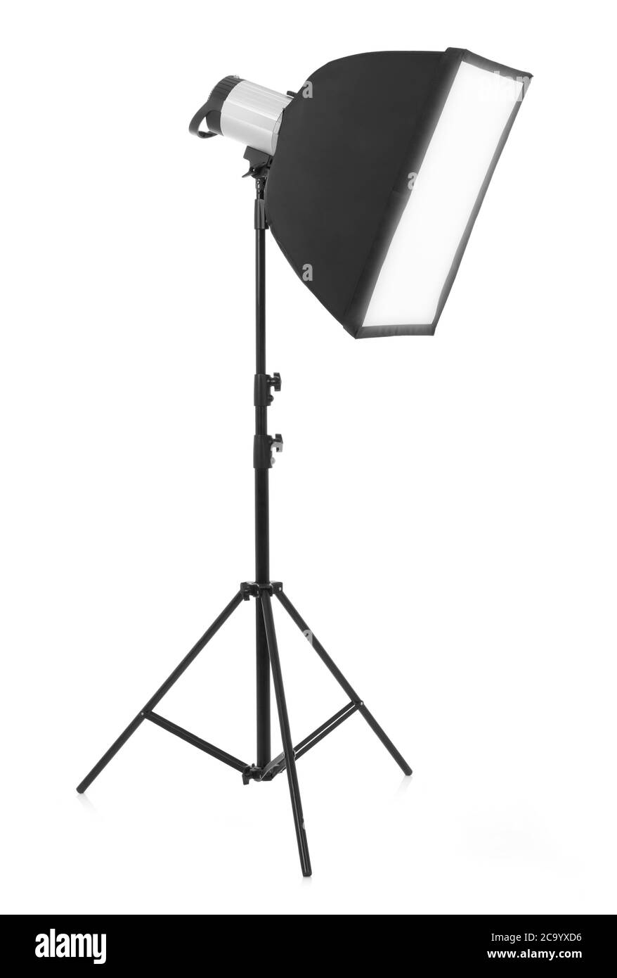 Studiobeleuchte auf weißem Hintergrund Stockfoto