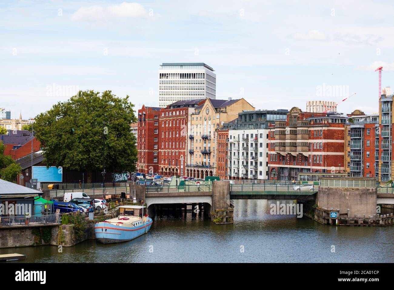 Princes Street Swing Bridge, Bristol, England. Juli 2020 Stockfoto