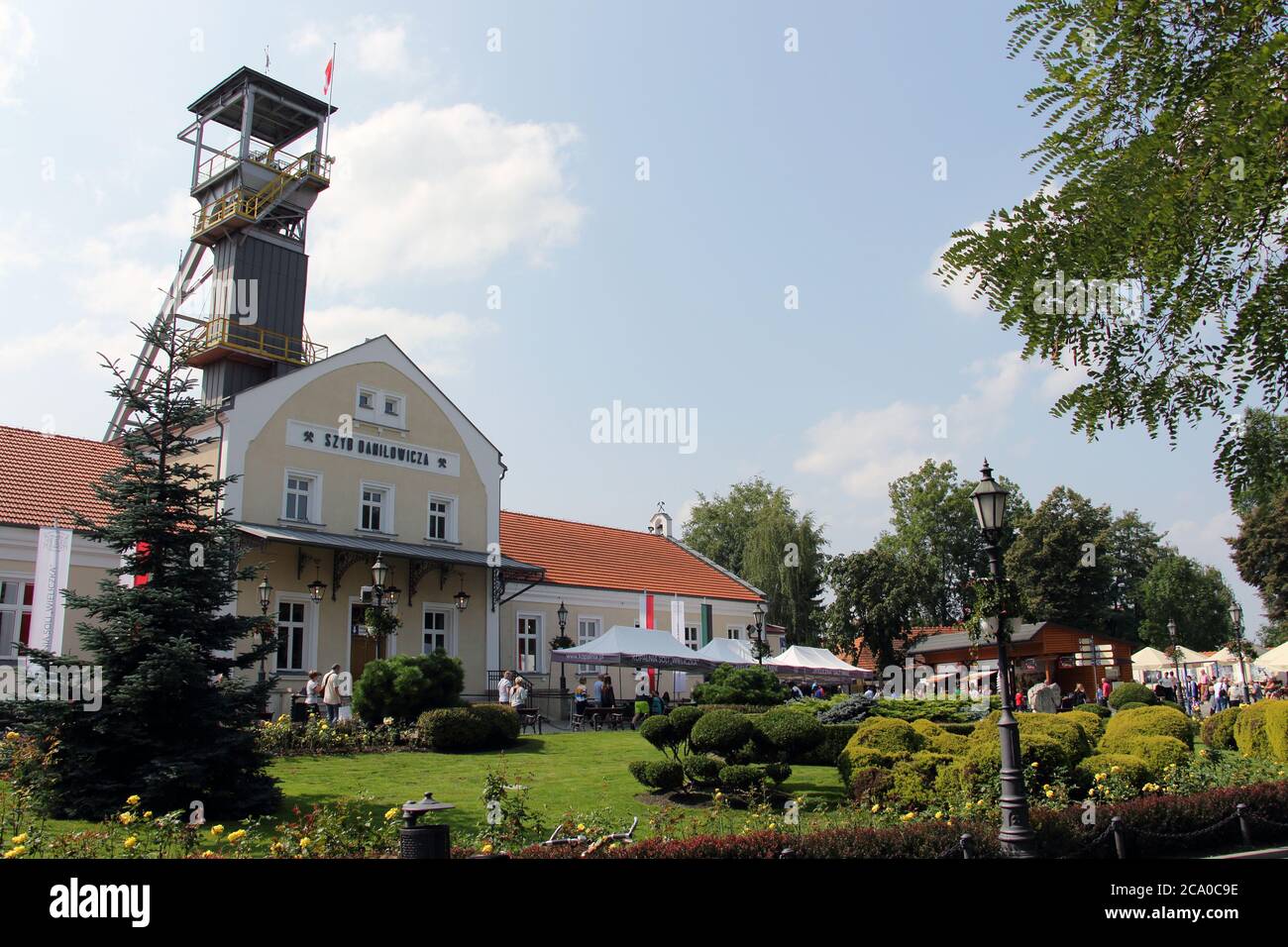 Die Mine befindet sich in der Stadt Wieliczka, in der Nähe von Krakau. Polen, AUGUST 2018. Stockfoto