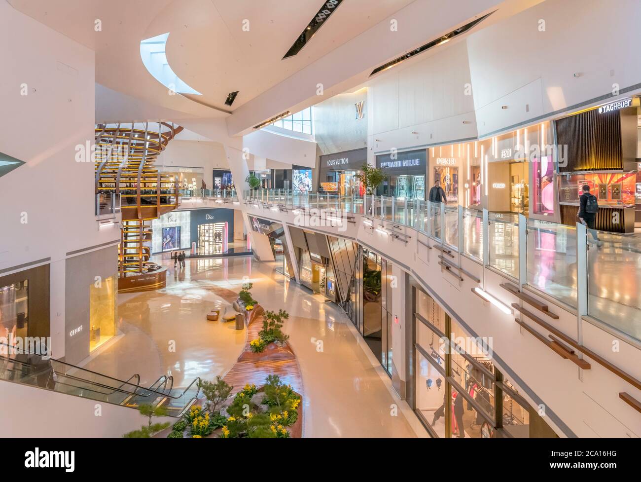 The Shops at Crystals, ein gehobenes Einkaufszentrum im CityCenter Complex, Las Vegas Boulevard, Las Vegas, Nevada, USA Stockfoto
