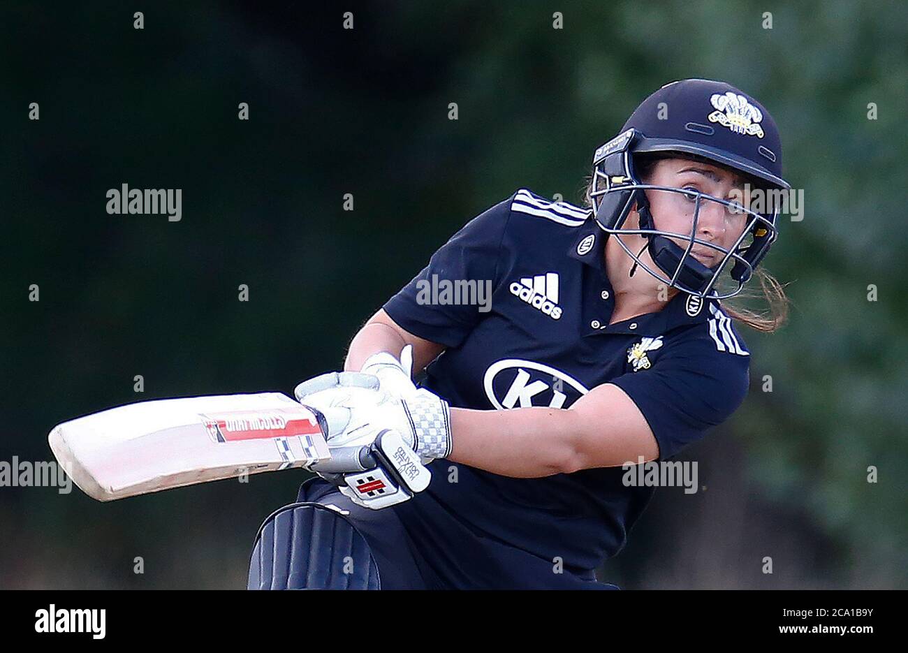 LONDON, Großbritannien, AUGUST 03:Surrey Women's Aylish Cranstone während der London Championship zwischen Essex Women CCC und Surrey Women CCC bei Gidea Par Stockfoto