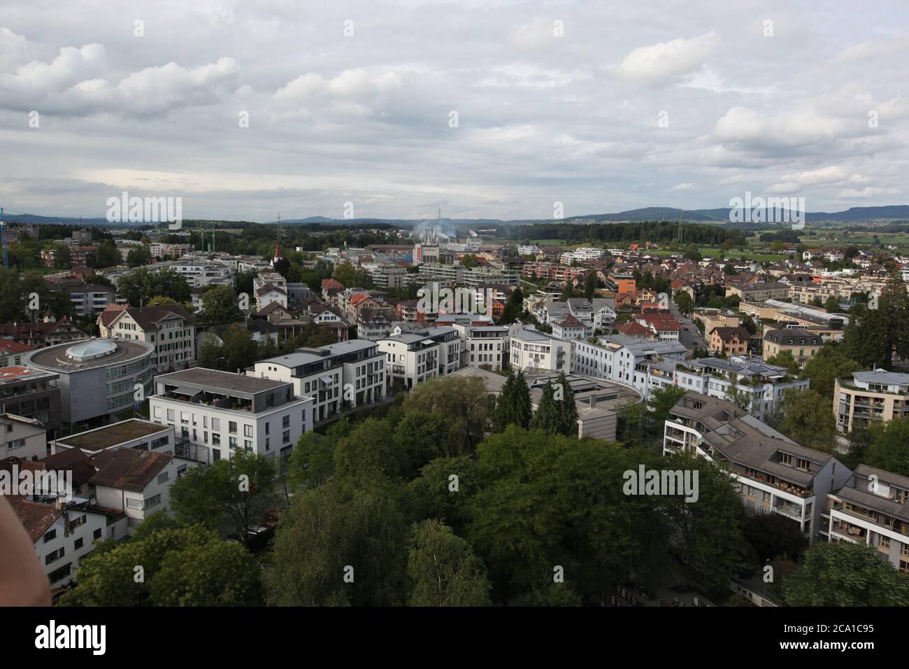 Cham, Kanton Zug (ZG)/ Schweiz - September 14 2013: Stadt Cham im Kanton Zug, in der Zentralschweiz gelegen Stockfoto