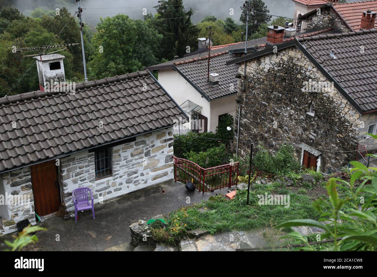 Casima, Kanton Tessin (TI)/ Schweiz - September 29 2013: Dorfszene im Kanton Tessin /Schweiz Stockfoto