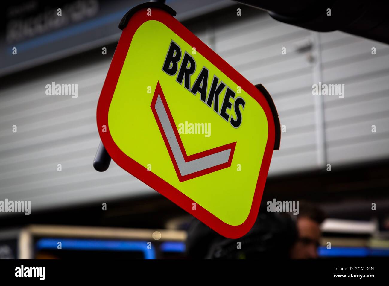 Red Bull Racing F1 Brems Boxenbrett Stockfoto