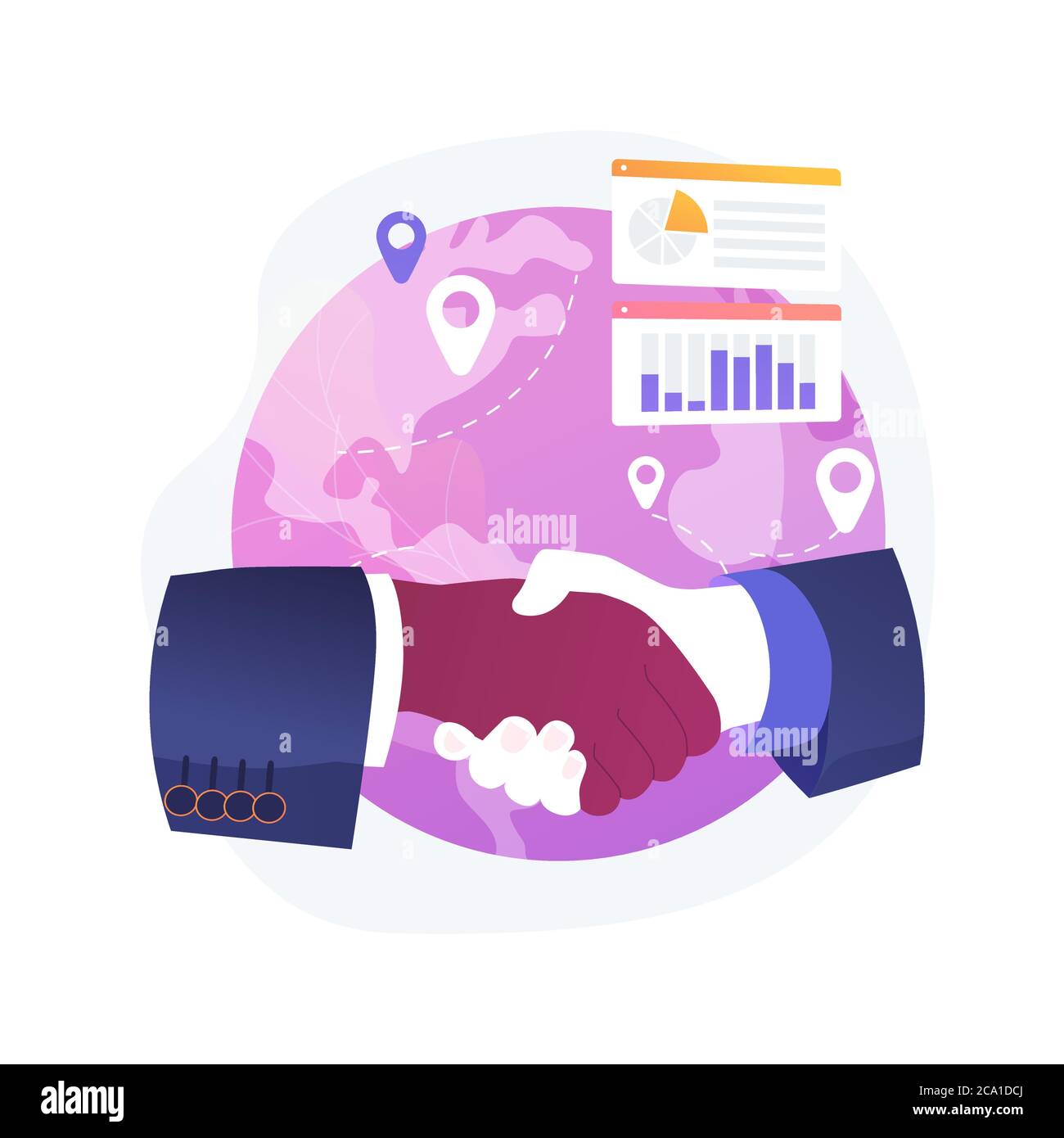 Chatbot Customer Service abstrakte Konzept Vektor Illustration. Stock Vektor