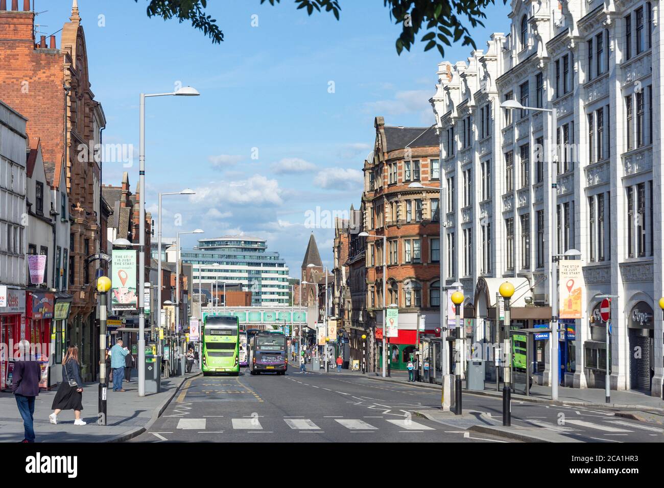 Upper Parliament Street, Nottingham, Nottinghamshire, England, Großbritannien Stockfoto