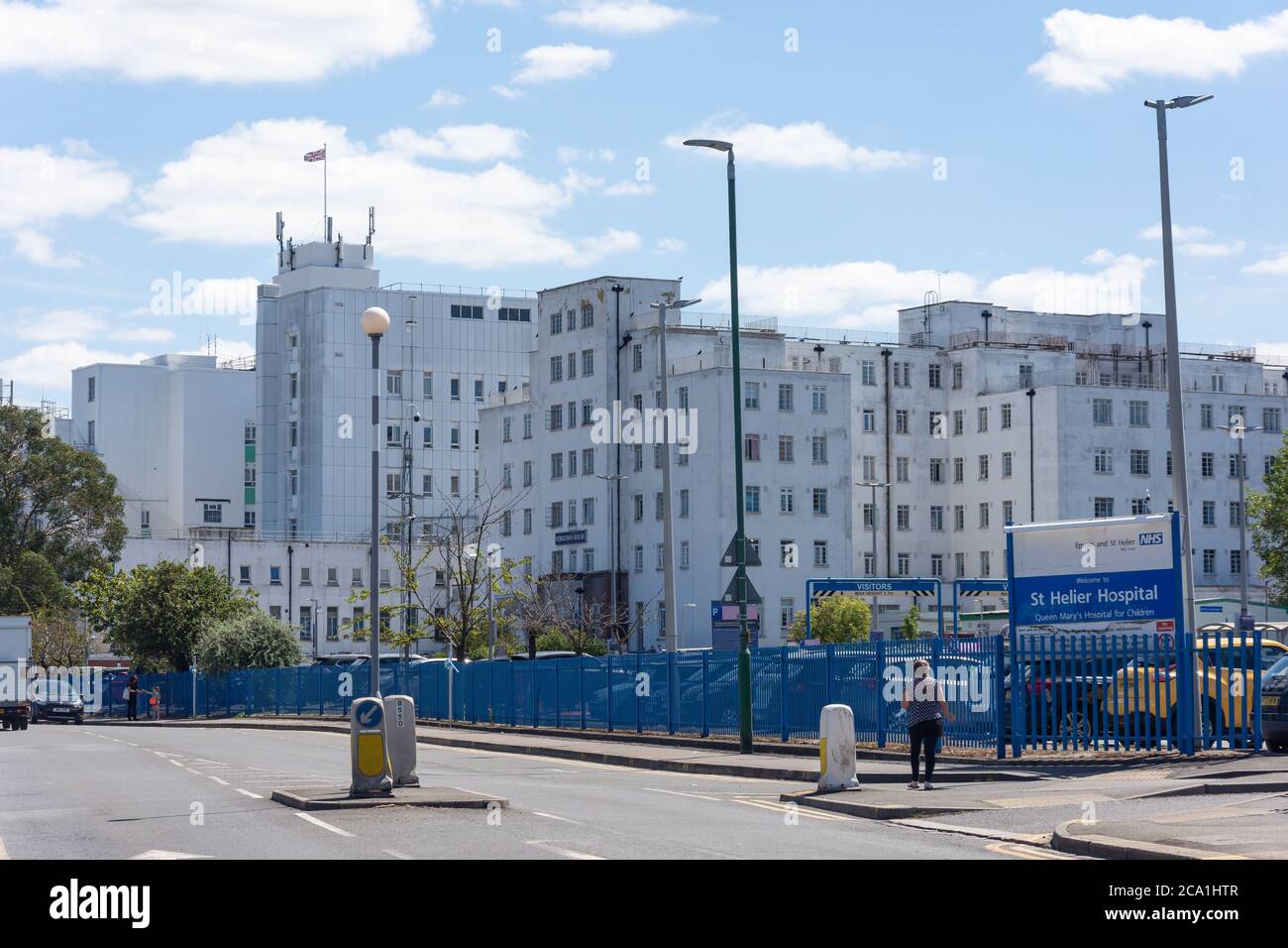 St Helier Hospital & Queen Mary's Hospital for Children, Wrythe Lane, Rosehill, London Borough of Sutton, Greater London, England, Vereinigtes Königreich Stockfoto