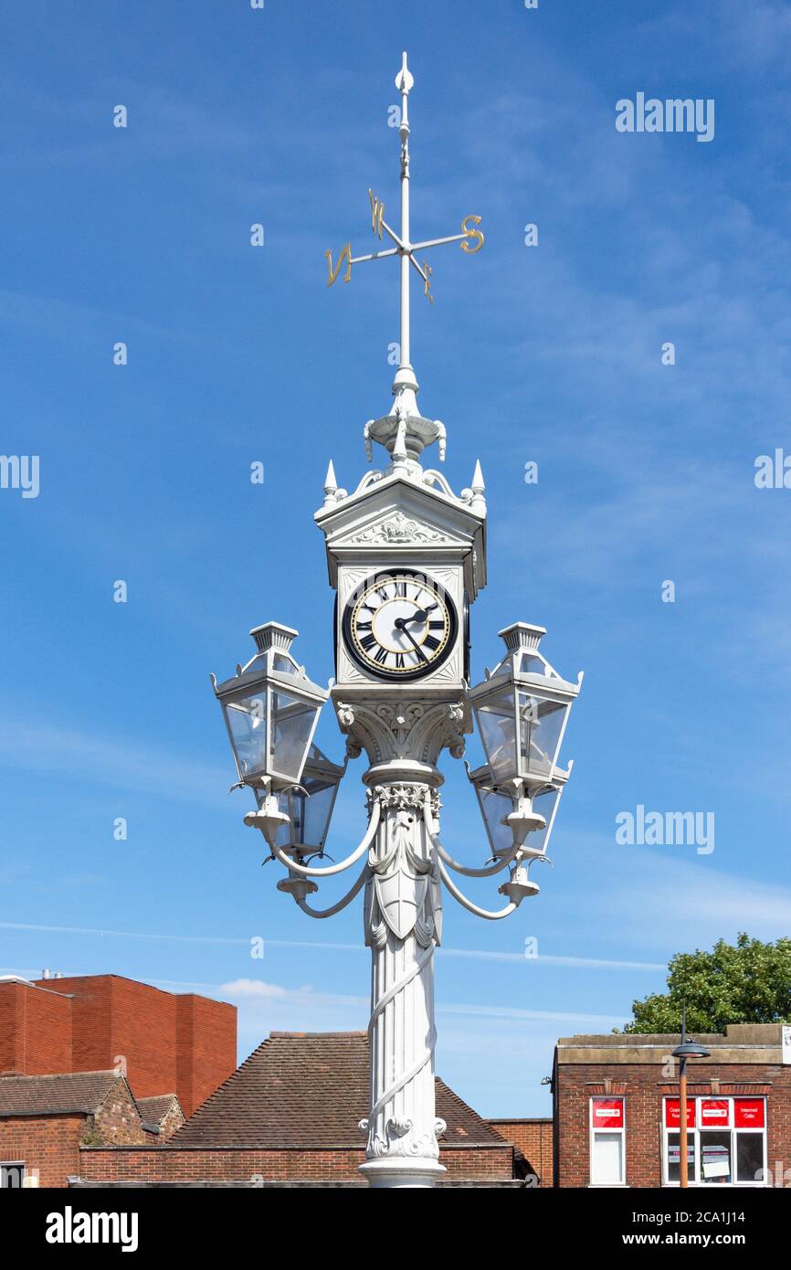 Mitcham Clock Tower, Upper Green East, Mitcham, London Borough of Merton, Greater London, England, Vereinigtes Königreich Stockfoto