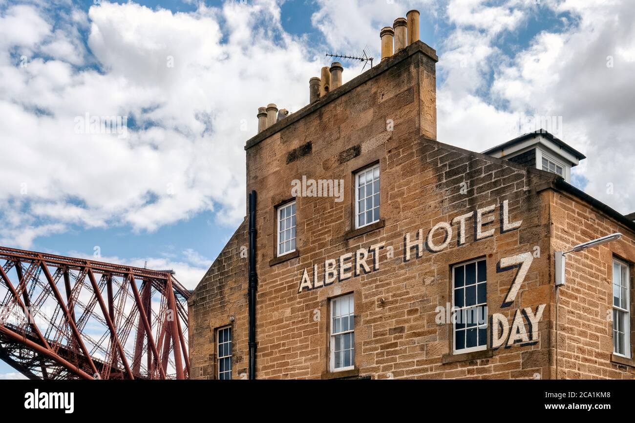 Albert Hotel, North Queensferry, Fife, Schottland, Großbritannien Stockfoto
