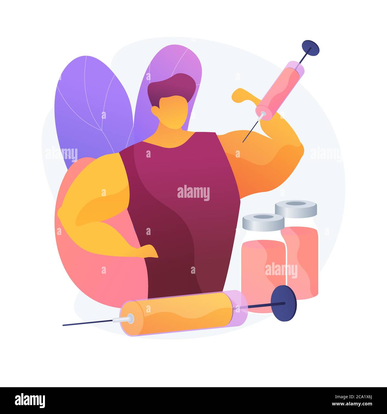 Synthol Injection Models Synthol Injection Vektor Konzept Metapher Stock-Vektorgrafik - Alamy