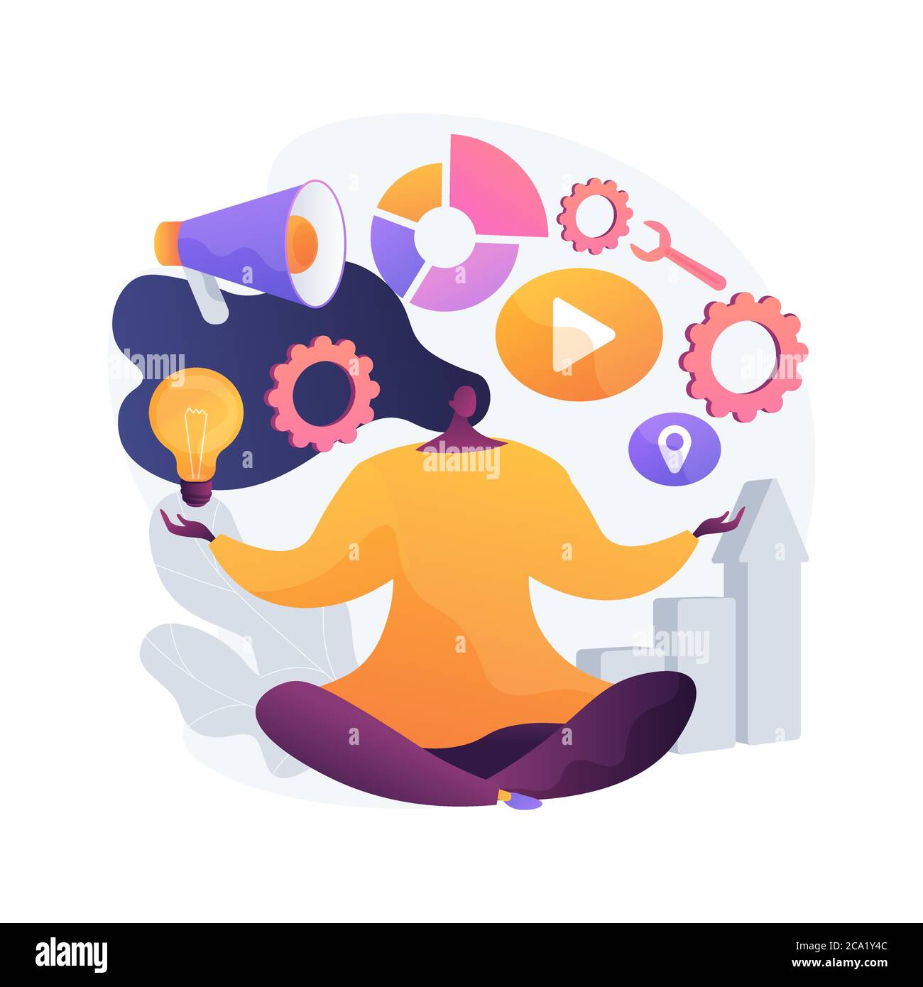 Partizipation von Frauen abstrakte Konzept Vektor Illustration. Stock Vektor