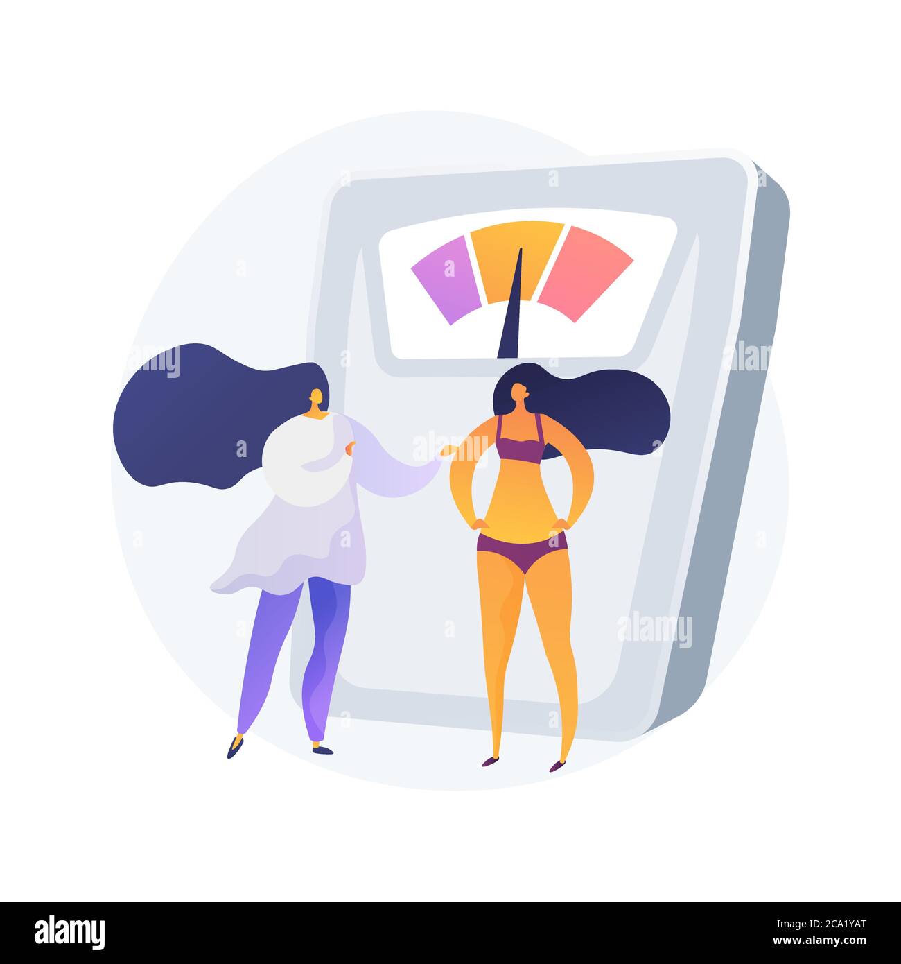 Body Mass Index abstrakte Konzept Vektor-Illustration. Stock Vektor