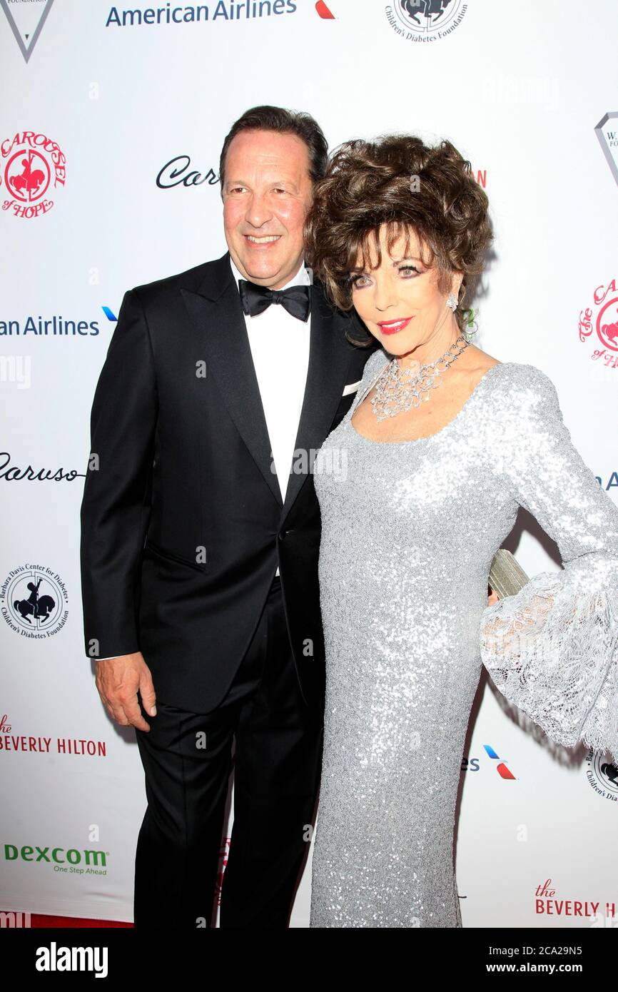 LOS ANGELES - Okt 6: Percy Gibson, Joan Collins beim 2018 Carousel of Hope Ball im Beverly Hilton Hotel am 6. Oktober 2018 in Beverly Hills, CA Stockfoto