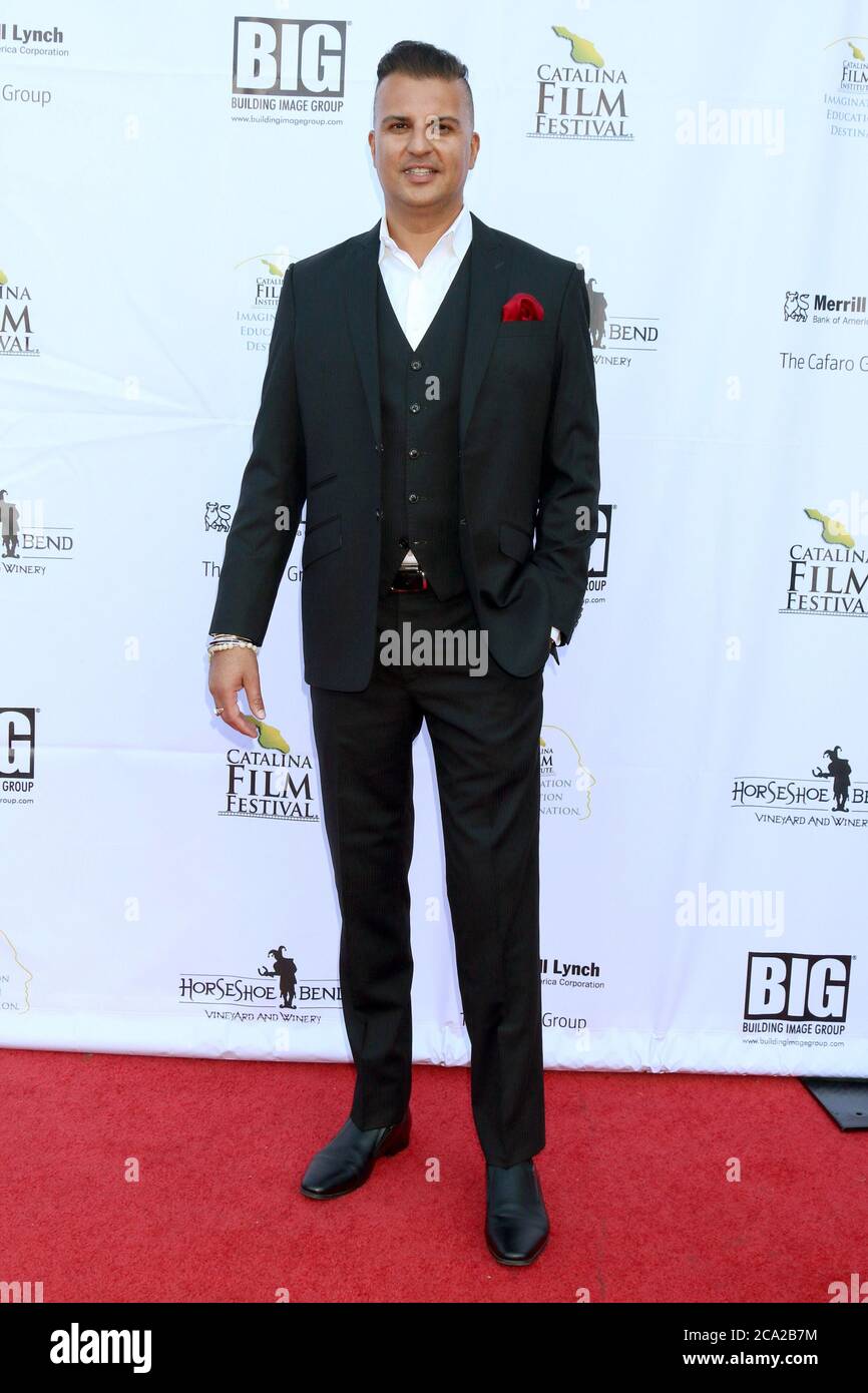 AVALON - SEP 29: Bobby J Singh beim Catalina Film Festival - Samstag Red Carpet im Casino am 29. September 2018 in Avalon, CA Stockfoto