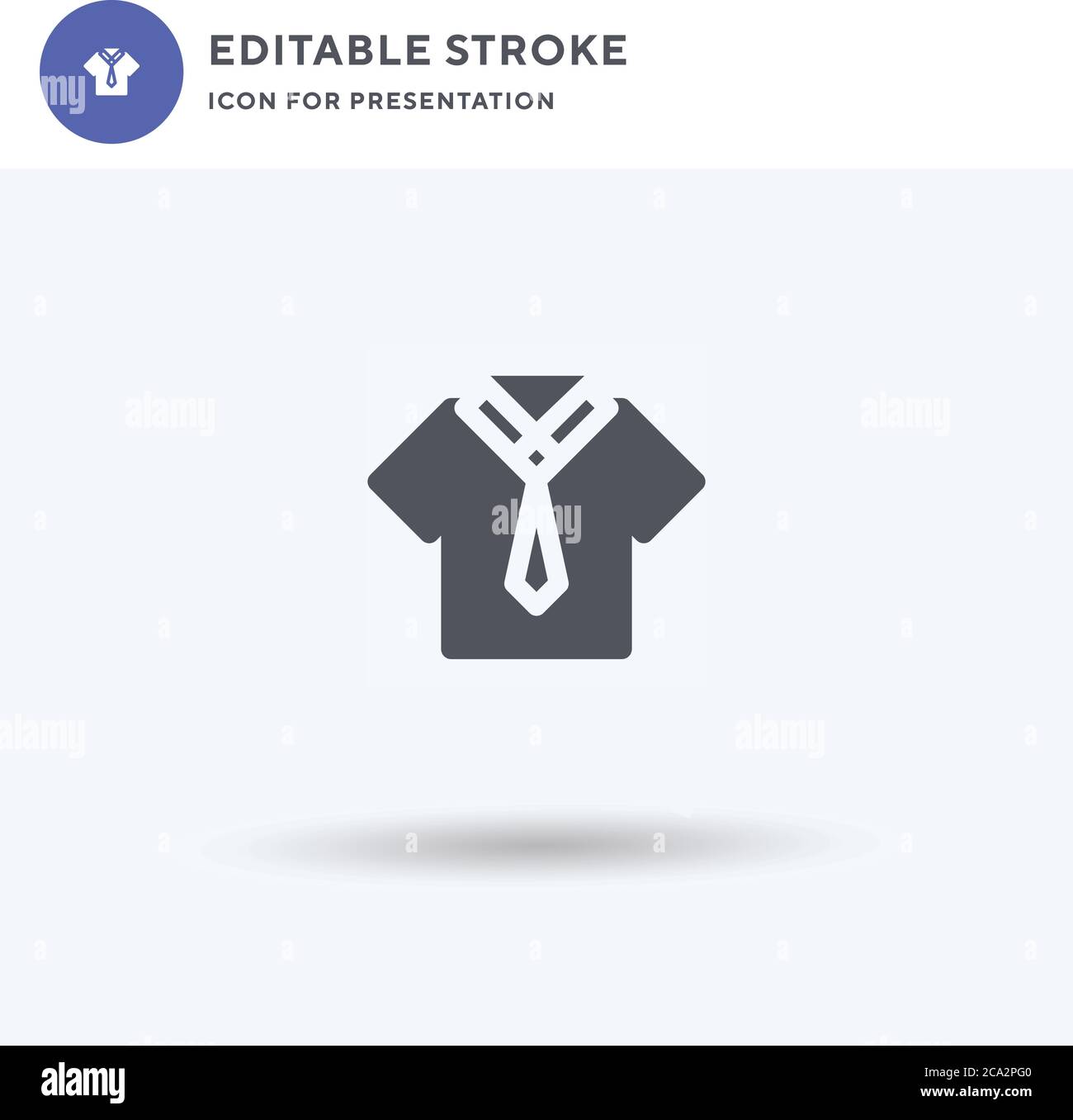 Polo Shirt Icon Vektor, gefüllt flaches Zeichen, solides Piktogramm isoliert auf weiß, Logo Illustration. Polo Shirt Icon für die Präsentation. Stock Vektor
