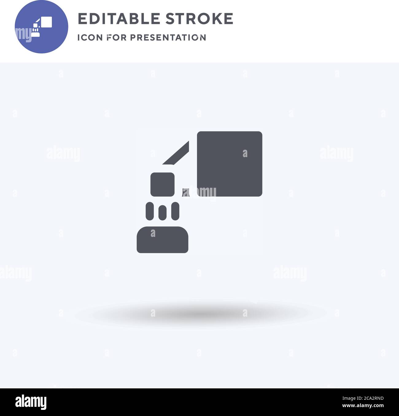 Größenänderung Symbolvektor, gefülltes flaches Zeichen, solides Piktogramm isoliert auf weiß, Logo Illustration. Größe des Symbols für die Präsentation ändern. Stock Vektor
