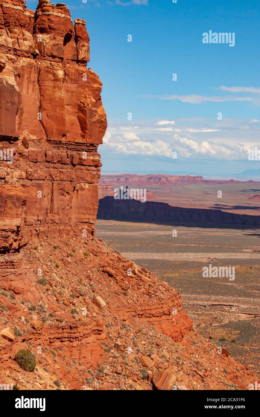 Felsformationen in der Wüste von Utah, an einem sonnigen Tag Stockfoto