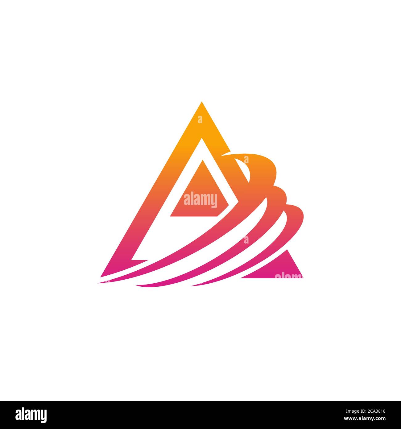 Buchstabe A - Vektor-Logo-Konzeptdarstellung. Buchstabe A mit Prüfzeichen. Abstraktes Logo. Vorlage für Vektorlogos. Designelement Stock Vektor