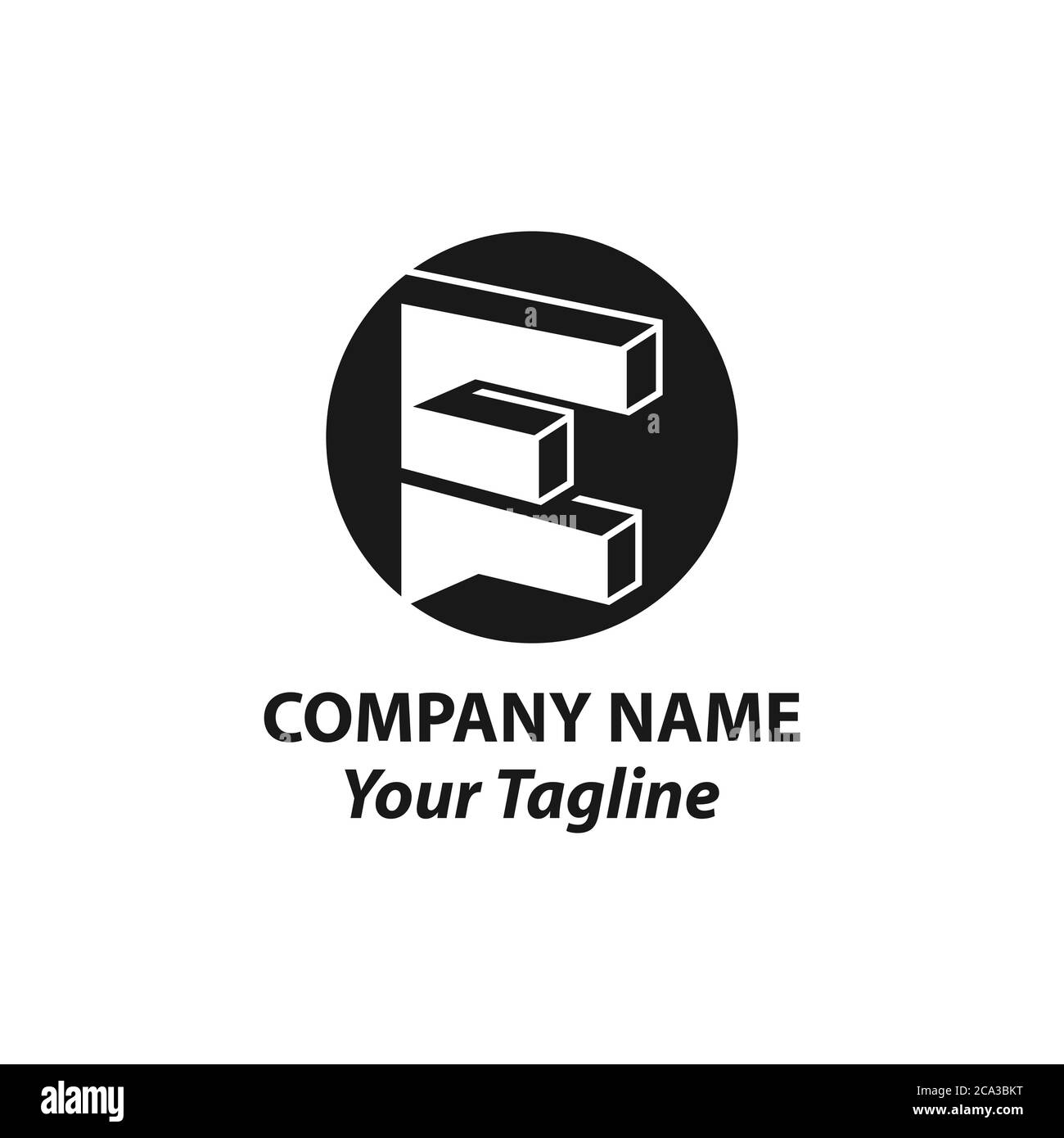 Design-Vorlagen für Symbole mit dem Buchstaben E-Logo. Vektorfarbenzeichen. Stock Vektor