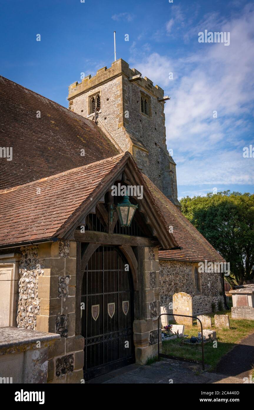 St. Mary Magdalene Parish Church in Lyminster bei Arundel, West Sussex, Großbritannien Stockfoto